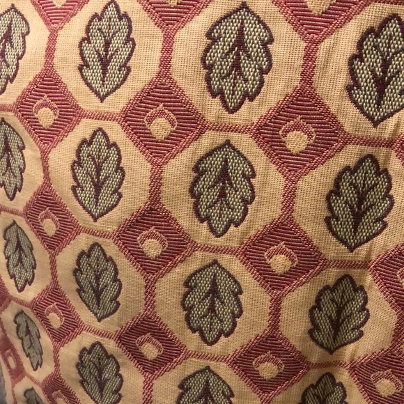 Tapp NY Vintage lined mixed brocade fabric zipper with bead pull sleeveless vest - Picture 9 of 16